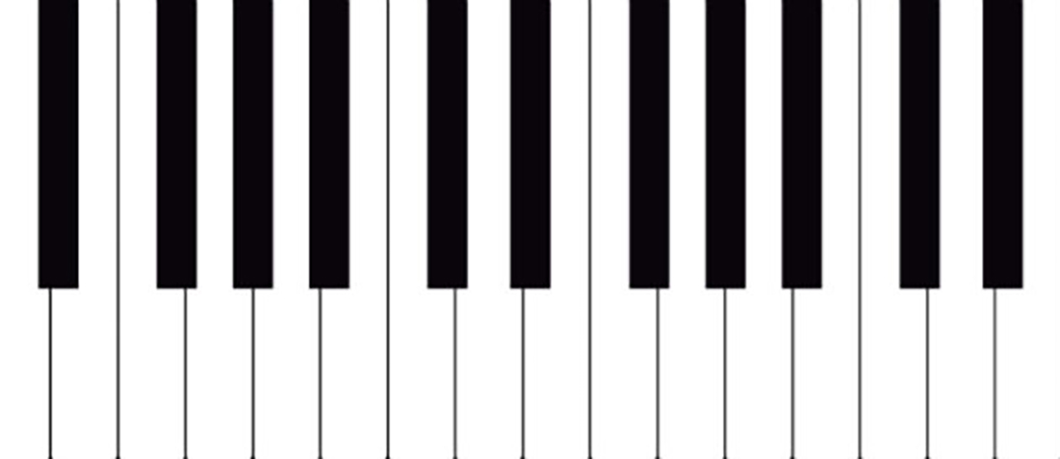 blank piano keyboard layout